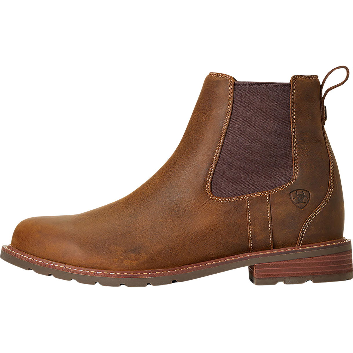 2026 Ariat Mens Wexford Waterproof Chelsea Boots 10034032 - Weathered Brown